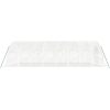 Växthus med stålram vit 40 m² vidaXL 8 x 5 x 2.3 m – miniatyr 5
