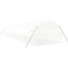 Växthus med stålram vit 42 m² vidaXL 14 x 3 x 2 m – miniatyr 6