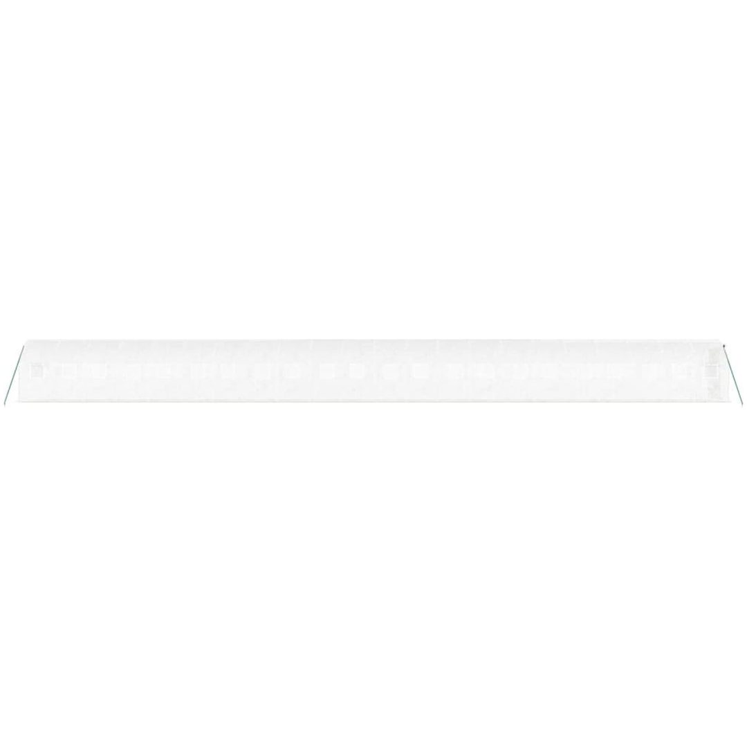 Växthus med stålram vit 44 m² vidaXL 22 x 2 x 2 m – bild 5