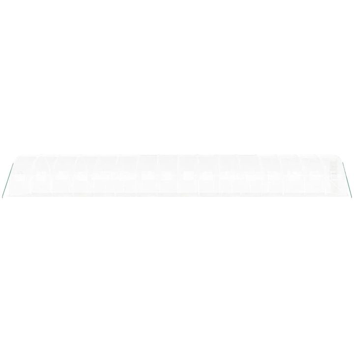 Växthus med stålram vit 48 m² vidaXL 16 x 3 x 2 m – bild 5