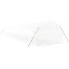 Växthus med stålram vit 48 m² vidaXL 16 x 3 x 2 m – miniatyr 6