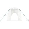 Växthus med stålram vit 48m² vidaXL 24 x 2 x 2 m – miniatyr 4