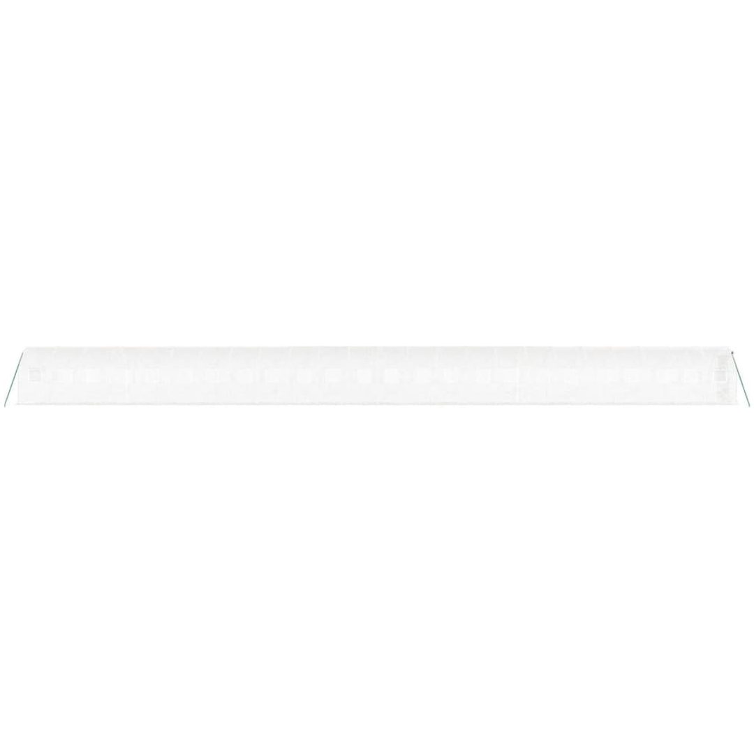 Växthus med stålram vit 48m² vidaXL 24 x 2 x 2 m – bild 5