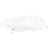 Växthus med stålram vit 50 m² vidaXL 10 x 5 x 2.3 m – miniatyr 3