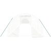 Växthus med stålram vit 54 m² vidaXL 18 x 3 x 2 m – miniatyr 4