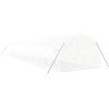 Växthus med stålram vit 54 m² vidaXL 18 x 3 x 2 m – miniatyr 6