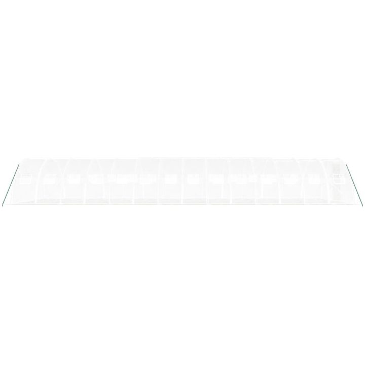 Växthus med stålram vit 56 m² vidaXL 14 x 4 x 2 m – bild 5