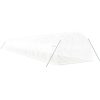 Växthus med stålram vit 60 m² vidaXL 20 x 3 x 2 m – miniatyr 6
