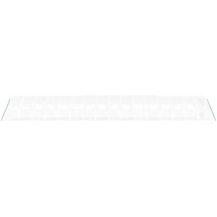 Växthus med stålram vit 64 m² vidaXL 16 x 4 x 2 m – bild 5