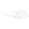 Växthus med stålram vit 66 m² vidaXL 22 x 3 x 2 m – miniatyr 6