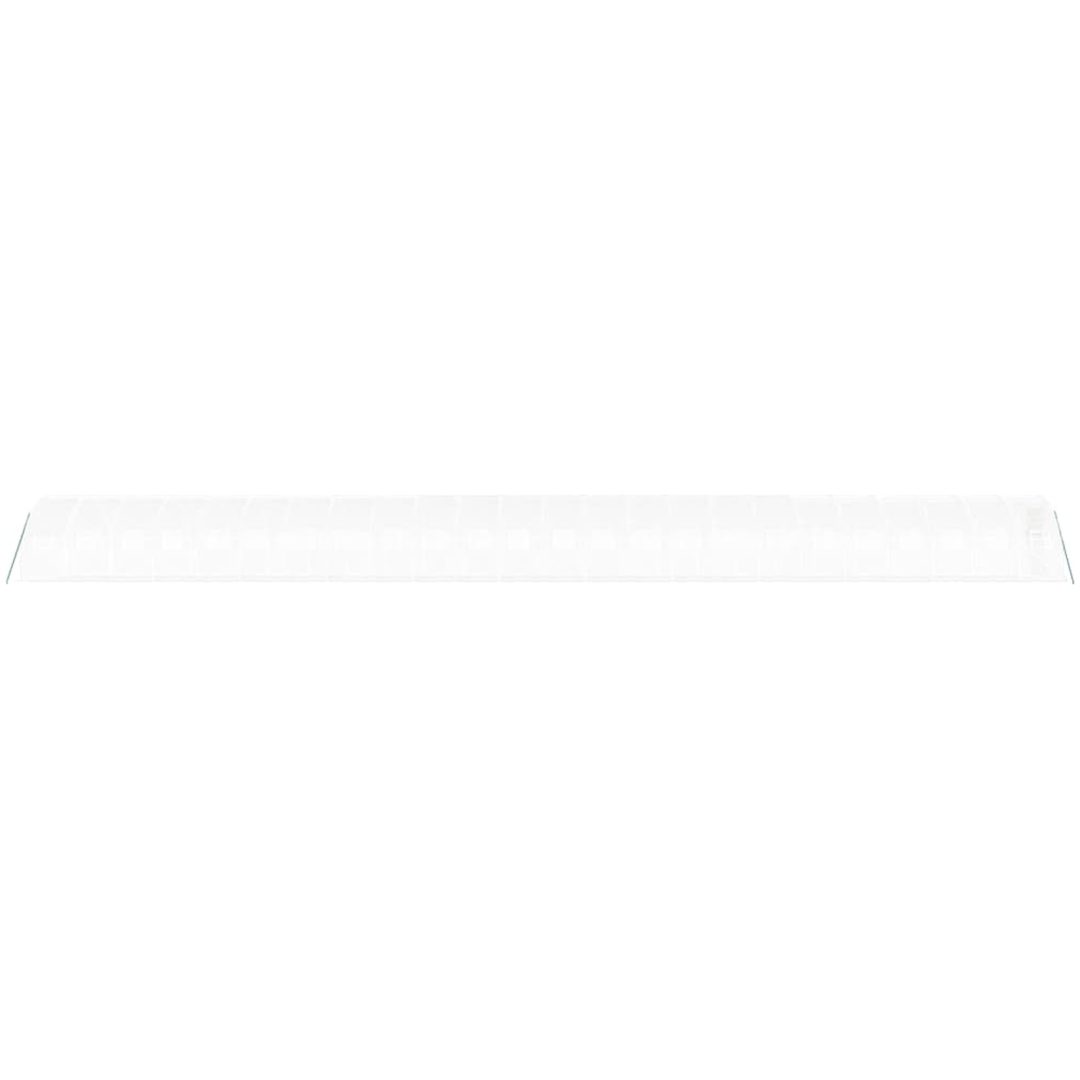 Växthus med stålram vit 72 m² vidaXL 24 x 3 x 2 m – bild 5