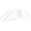 Växthus med stålram vit 8 m² vidaXL 4 x 2 x 2 m – miniatyr 2