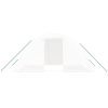 Växthus med stålram vit 8 m² vidaXL 4 x 2 x 2 m – miniatyr 4
