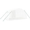 Växthus med stålram vit 8 m² vidaXL 4 x 2 x 2 m – miniatyr 6