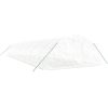 Växthus med stålram vit 80 m² vidaXL 16 x 5 x 2.3 m – miniatyr 3