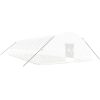 Växthus med stålram vit 84 m² vidaXL 14 x 6 x 2.85 m – miniatyr 2