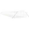 Växthus med stålram vit 88 m² vidaXL 22 x 4 x 2 m – miniatyr 3