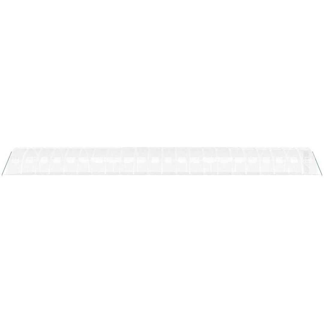 Växthus med stålram vit 88 m² vidaXL 22 x 4 x 2 m – bild 5