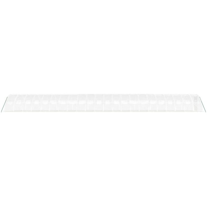 Växthus med stålram vit 88 m² vidaXL 22 x 4 x 2 m – bild 5
