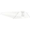Växthus med stålram vit 96 m² vidaXL 24 x 4 x 2 m – miniatyr 2