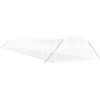 Växthus med stålram vit 96 m² vidaXL 24 x 4 x 2 m – miniatyr 3