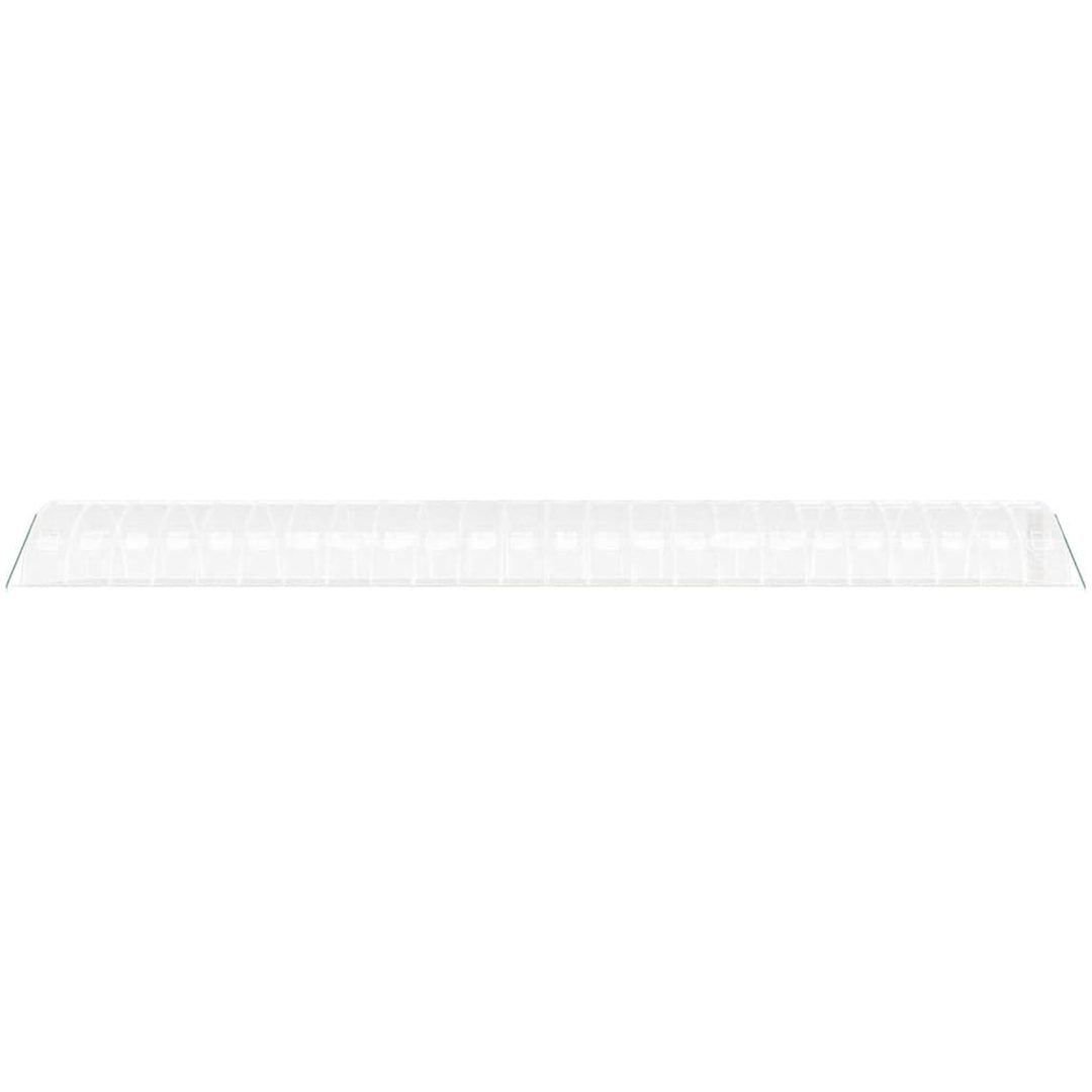 Växthus med stålram vit 96 m² vidaXL 24 x 4 x 2 m – bild 5