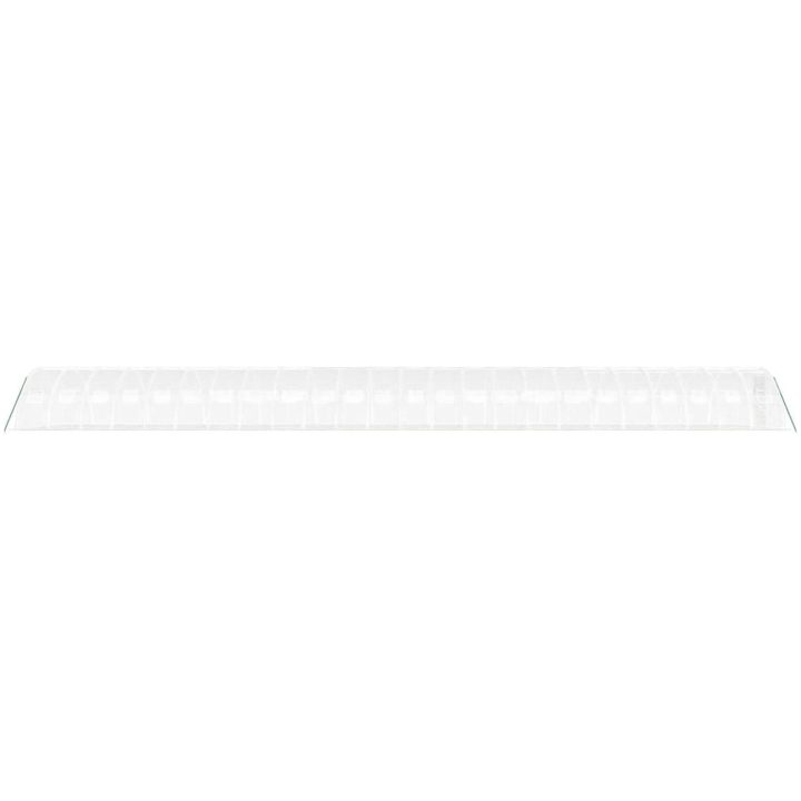 Växthus med stålram vit 96 m² vidaXL 24 x 4 x 2 m – bild 5