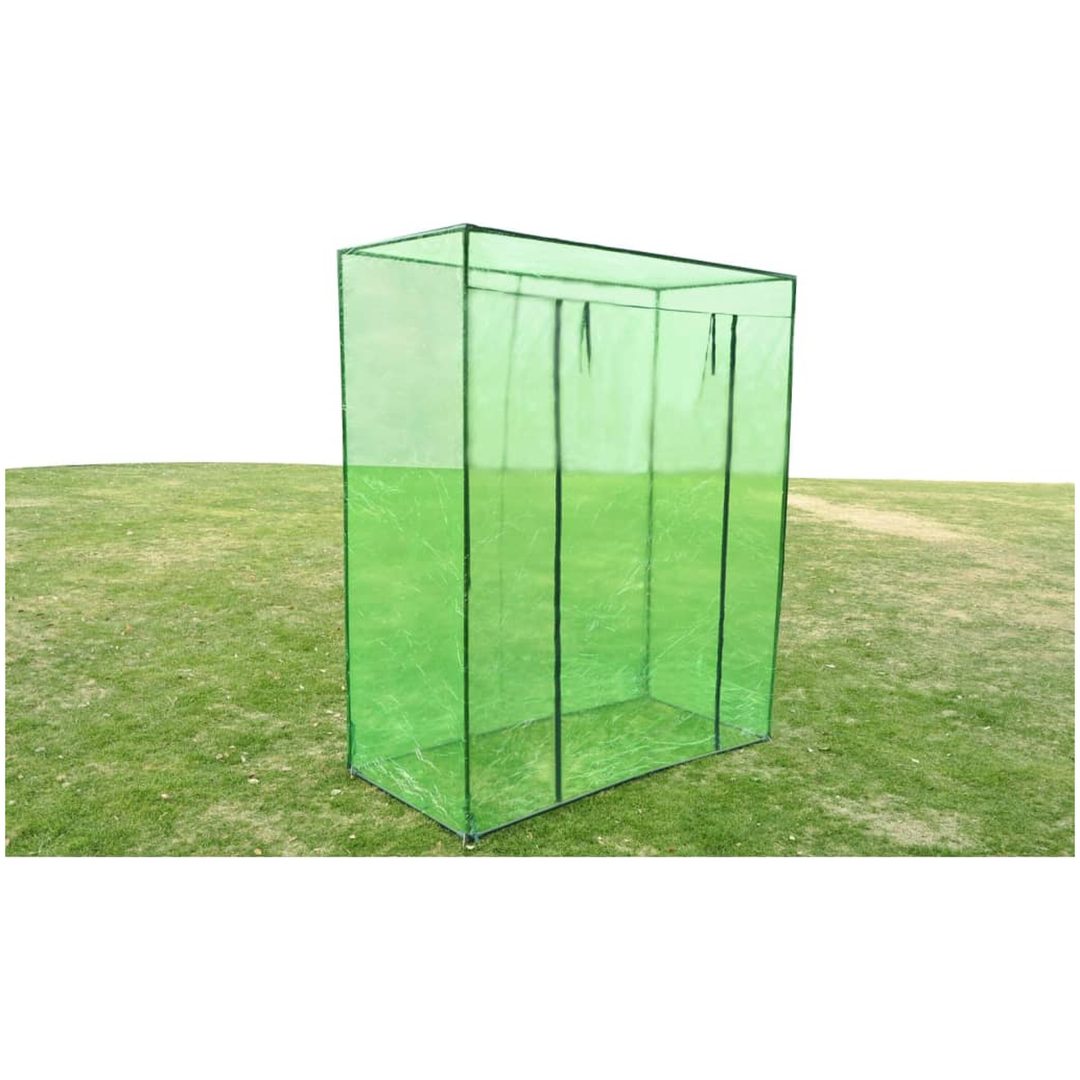 Växthus stålram PVC vidaXL