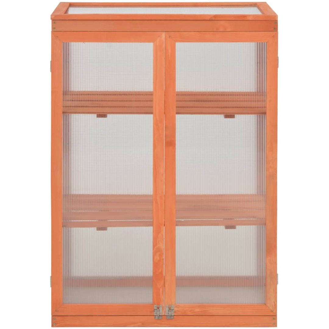 Växthus trä 75x47x109 cm vidaXL – bild 2