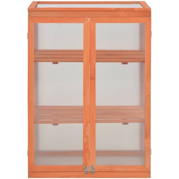 Växthus trä 75x47x109 cm vidaXL – bild 2