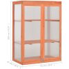 Växthus trä 75x47x109 cm vidaXL – miniatyr 11