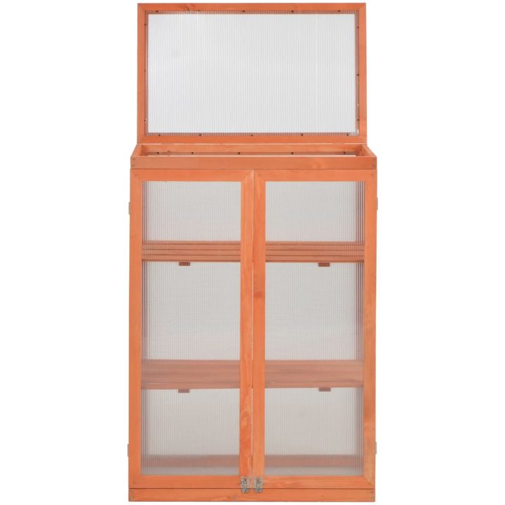Växthus trä 75x47x109 cm vidaXL – bild 3