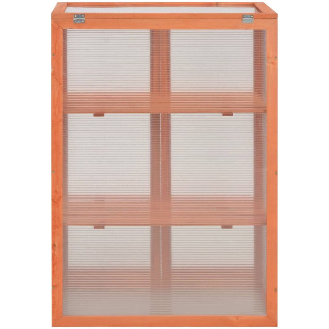 Växthus trä 75x47x109 cm vidaXL – bild 6