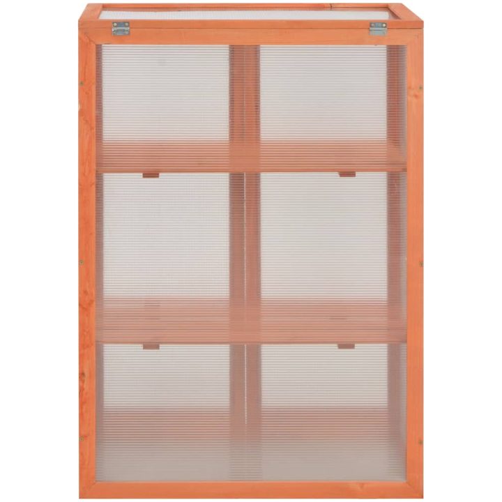 Växthus trä 75x47x109 cm vidaXL – bild 6