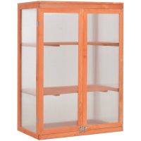 Växthus trä 75x47x109 cm vidaXL