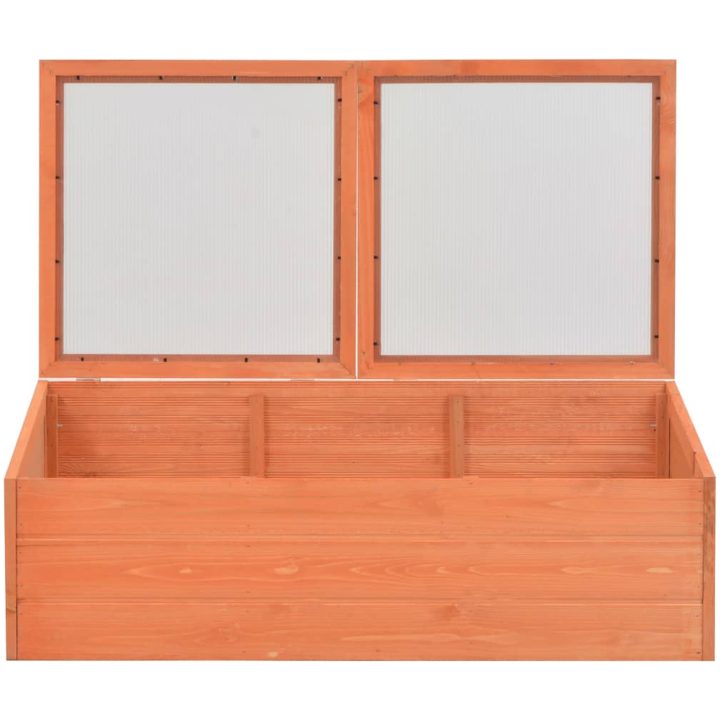 Växthus trä vidaXL 100 x 50 x 34 cm – bild 4