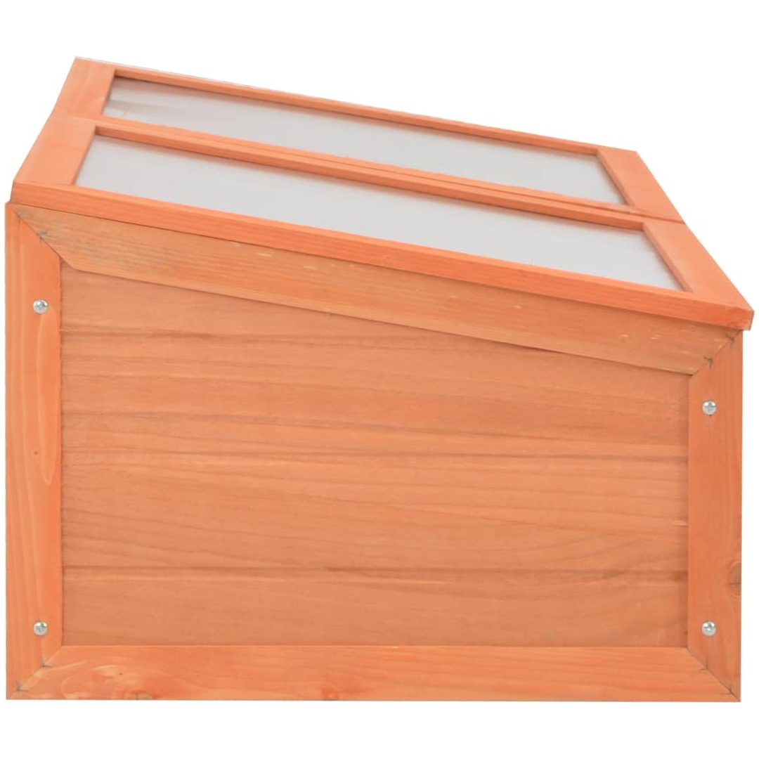 Växthus trä vidaXL 100 x 50 x 34 cm – bild 5