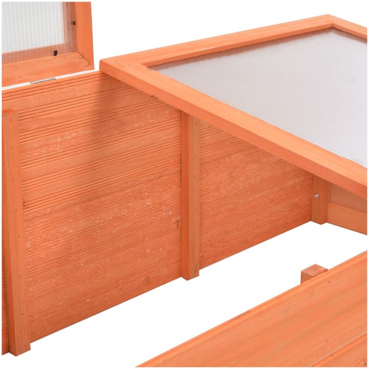 Växthus trä vidaXL 100 x 50 x 34 cm – bild 8