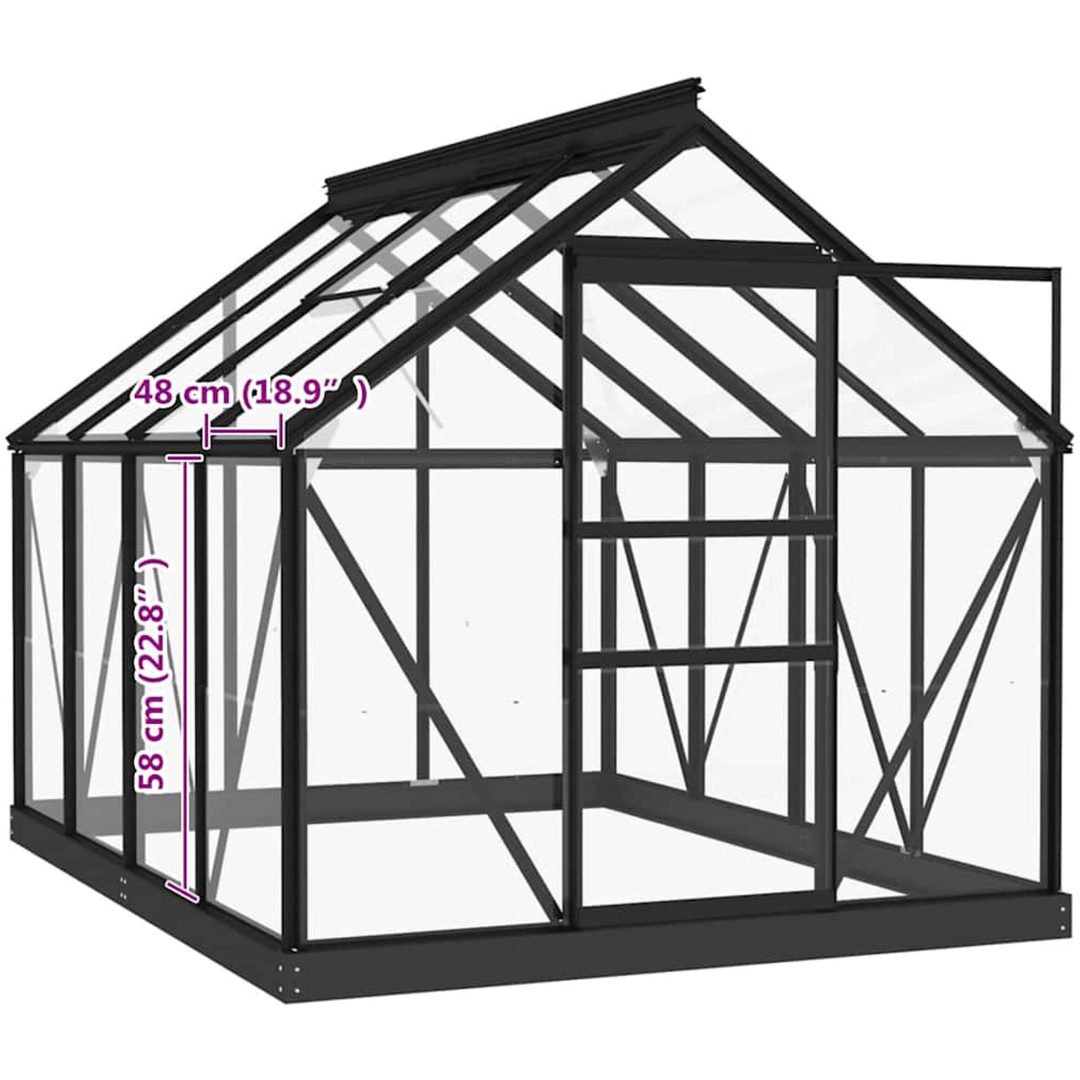 Växthusglas 16 st härdat glas vidaXL – bild 9