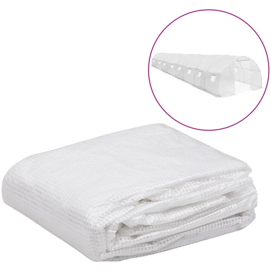 Växthusöverdrag (36 m²) 3x12x2 m genomskinlig vidaXL 300 x 1200 x 200 m