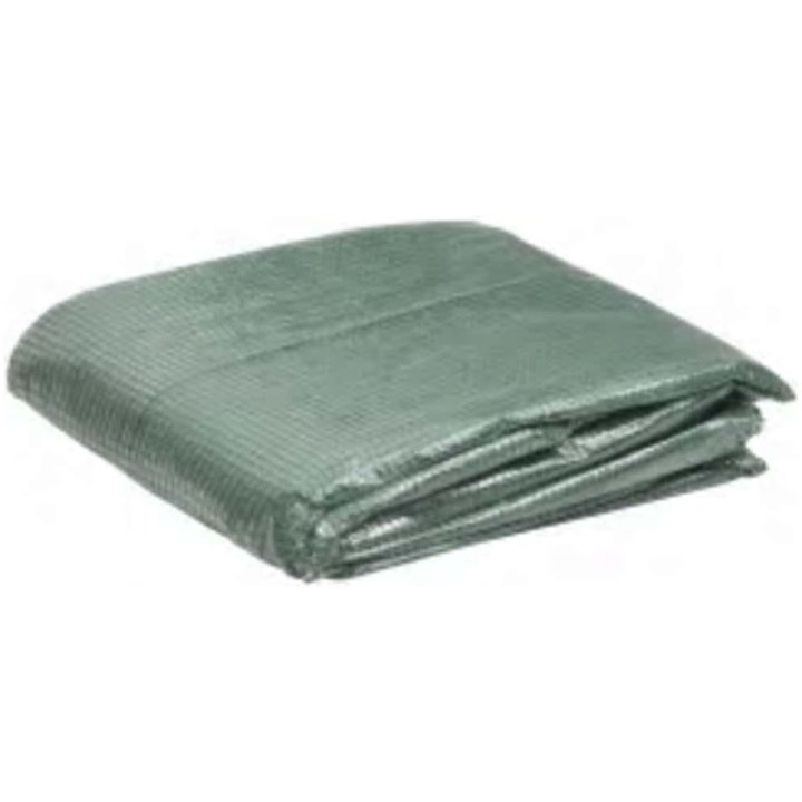 Växthusöverdrag (6,5025 m²) grön vidaXL 255 x 255 x 194 cm – bild 2