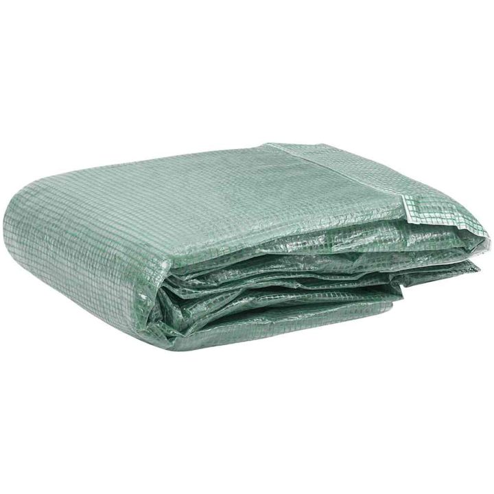 Växthusöverdrag (8 m²) grön vidaXL 400 x 200 x 200 cm – bild 2