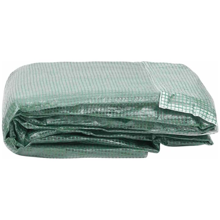 Växthusöverdrag (8 m²) grön vidaXL 400 x 200 x 200 cm – bild 3