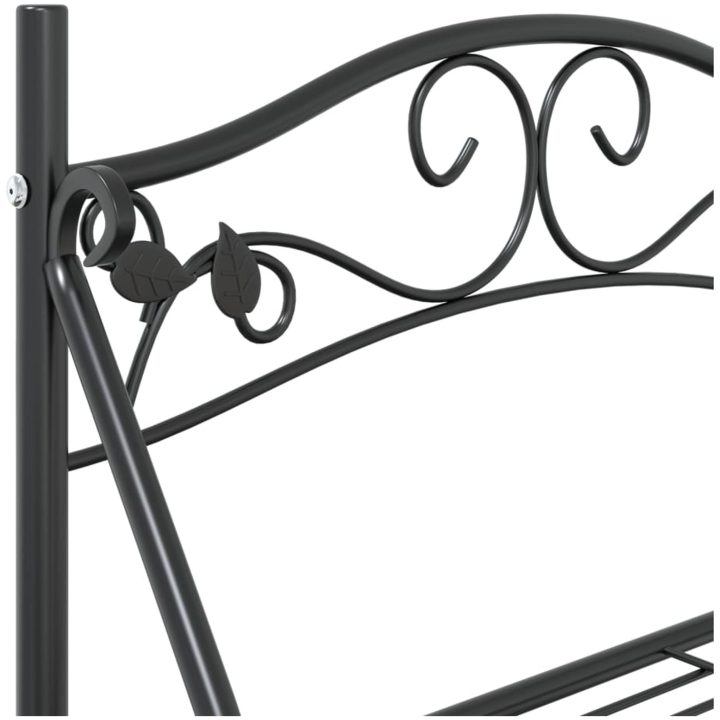 Växthylla svart 56x30x96 cm stål vidaXL – bild 6