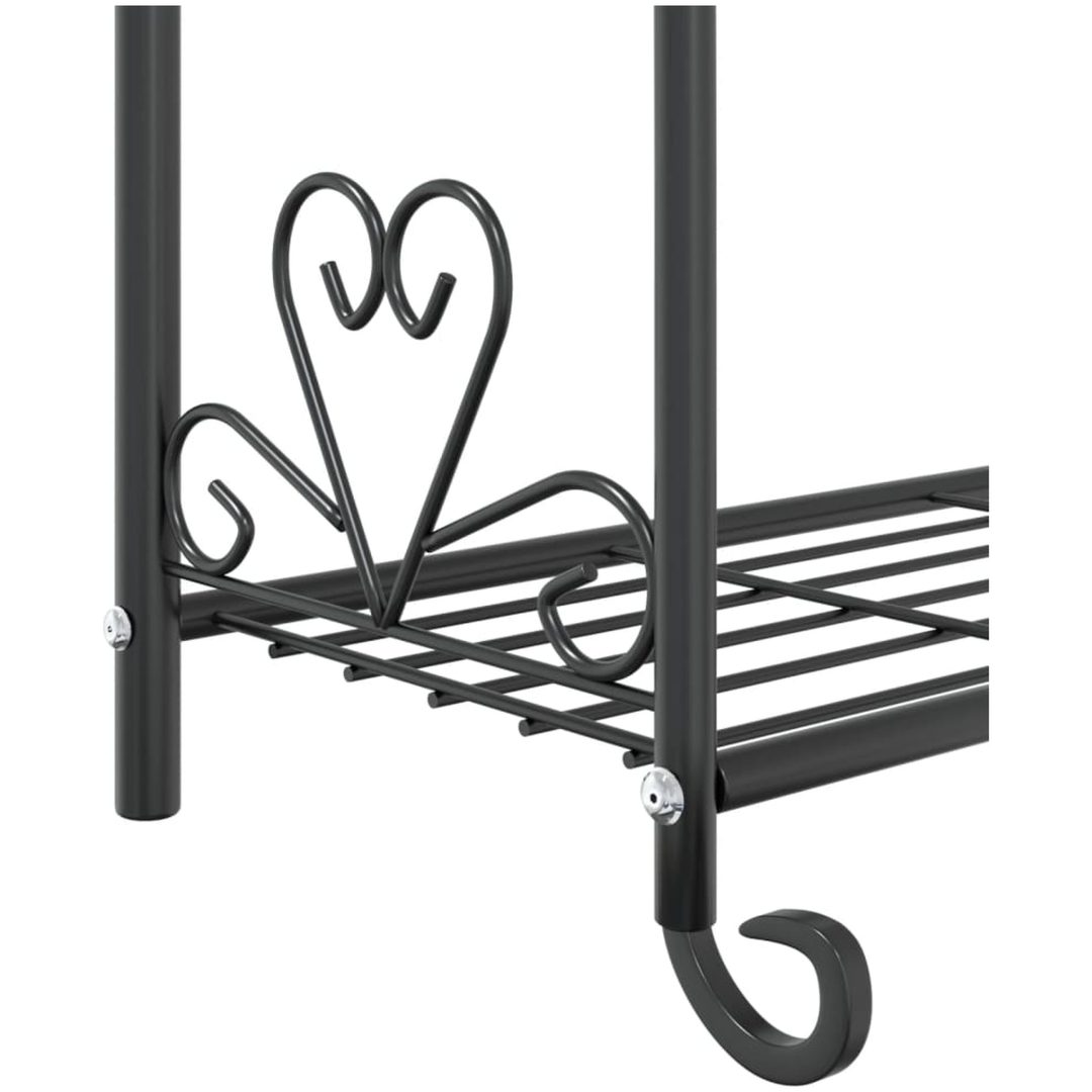 Växthylla svart 56x30x96 cm stål vidaXL – bild 7