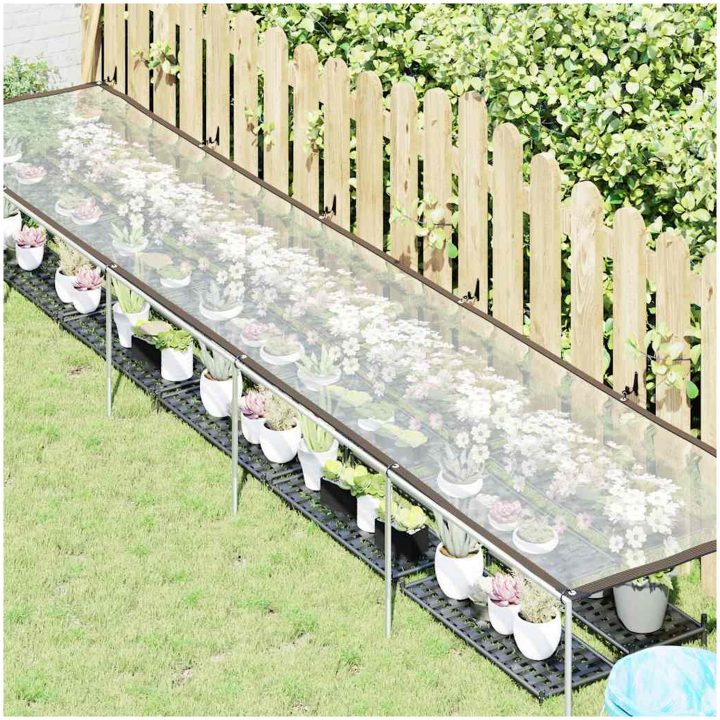 Växtskydd med öljetter polyeten vidaXL 1 x 5 m – bild 2