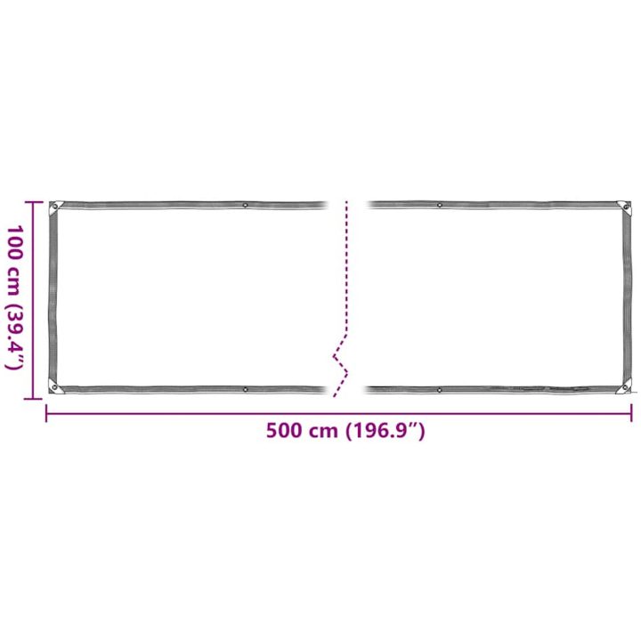 Växtskydd med öljetter polyeten vidaXL 1 x 5 m – bild 10