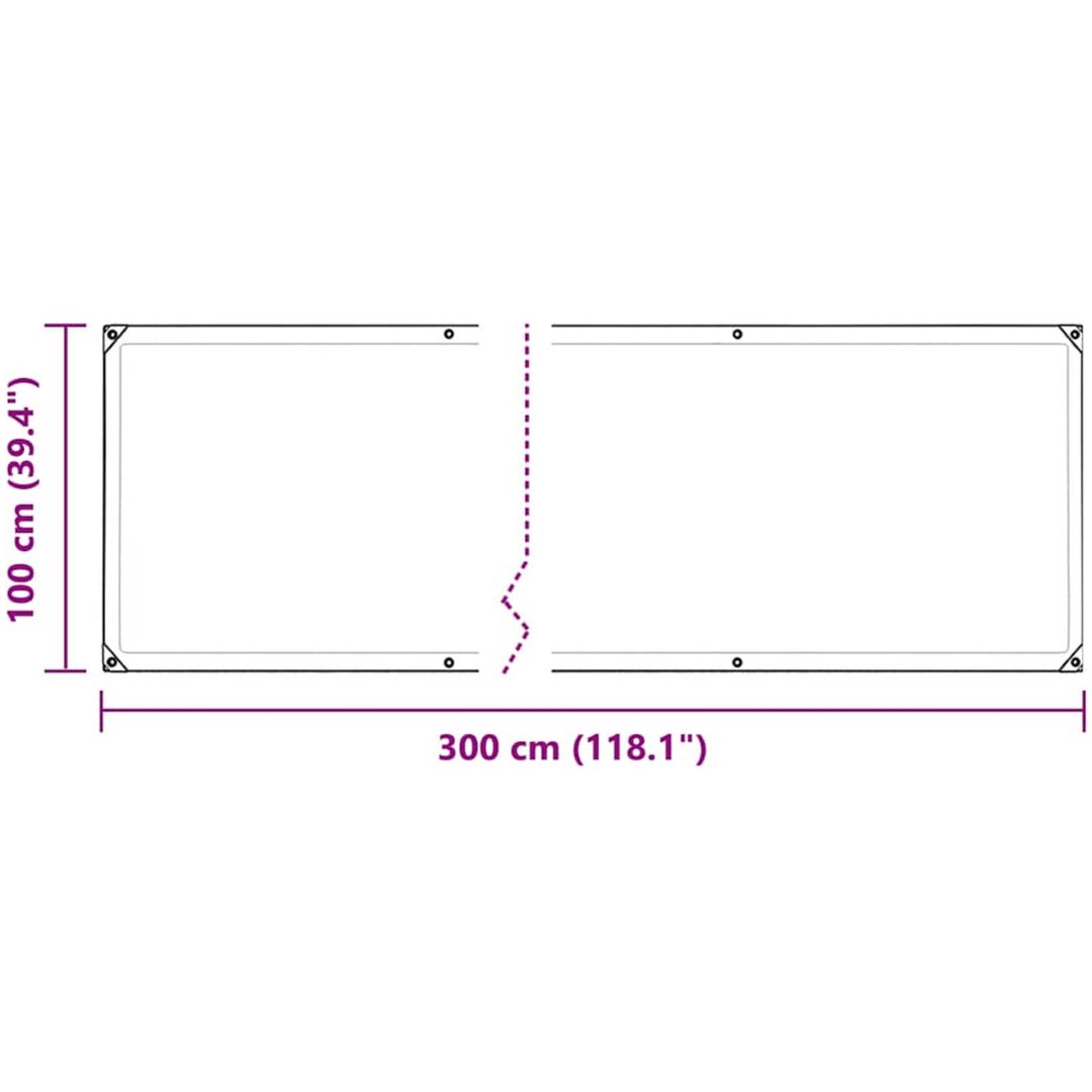 Växtskydd med öljetter PVC vidaXL 1 x 3 m – bild 10