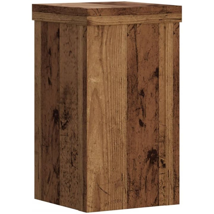 Växtställ 2 st åldrat trä konstruerat trä vidaXL 10 x 10 x 18 cm – bild 4