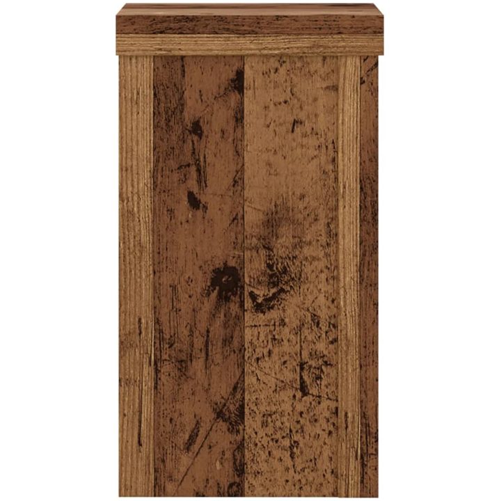 Växtställ 2 st åldrat trä konstruerat trä vidaXL 10 x 10 x 18 cm – bild 6